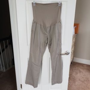 Khaki maternity pants